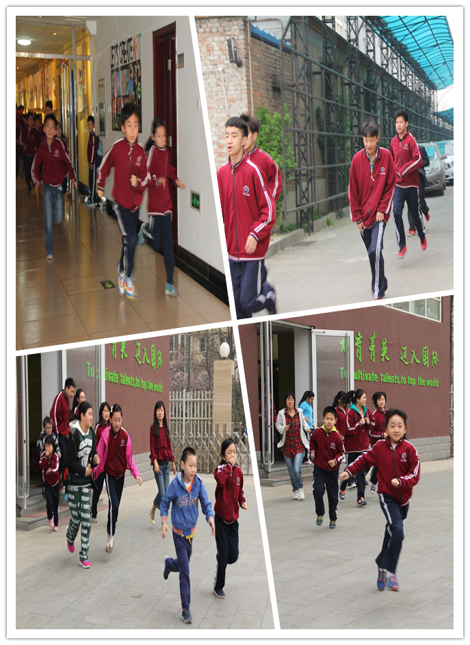 力邁外國語學校舉行地震、消防安全演習