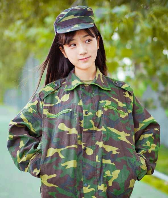 浙江大學軍訓女神JOYIN素顏照