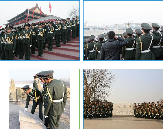 中國農(nóng)業(yè)大學(xué)國旗班到天安門廣場觀禮升旗儀式