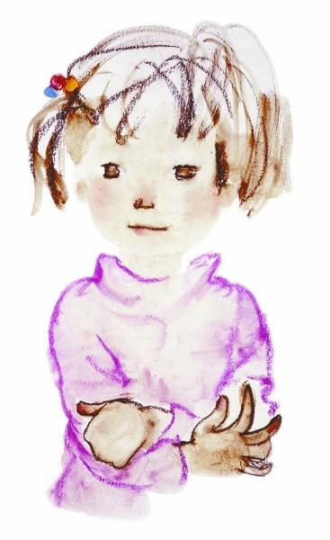 參加國際學校學前班面試的女兒