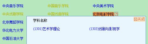 北京電影學院在職研究生