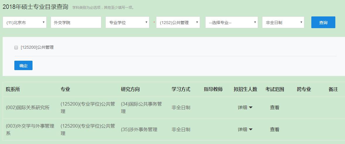 外交學院在職研究生