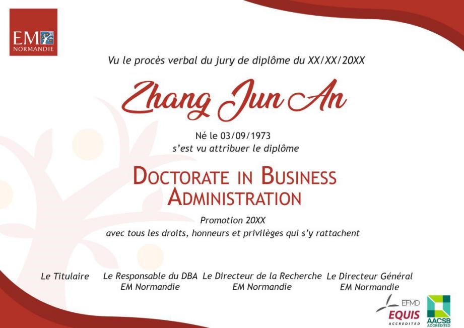 中國人民大學-法國諾曼底管理學院DBA