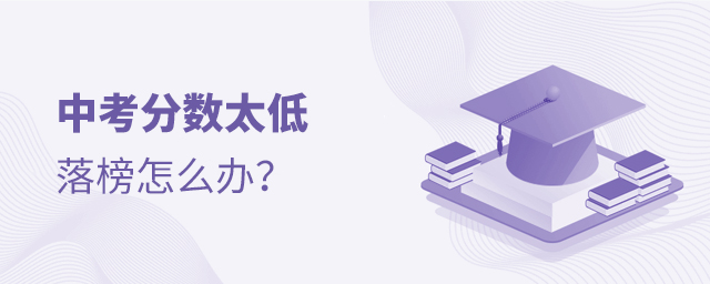 中考分數太低落榜怎么辦