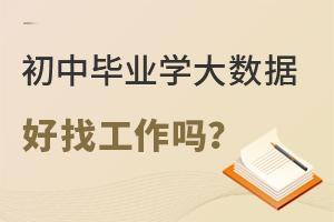 初中畢業學大數據專業好找工作嗎?