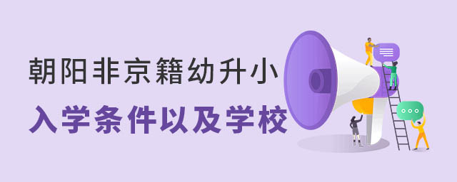 朝陽非京籍幼升小入學條件