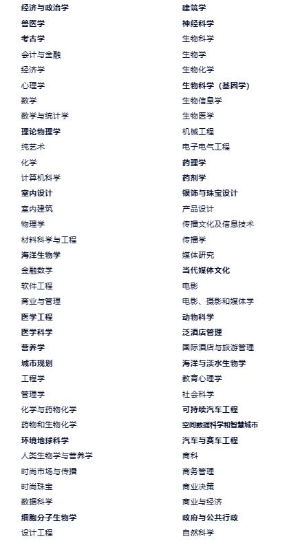 北京市新英才學校2023屆學生升學錄取專業