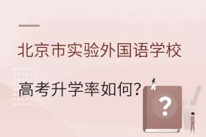 北京市實驗外國語學校高考升學率如何?