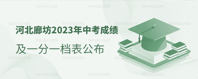 河北廊坊2023年中考成績及一分一檔表公布