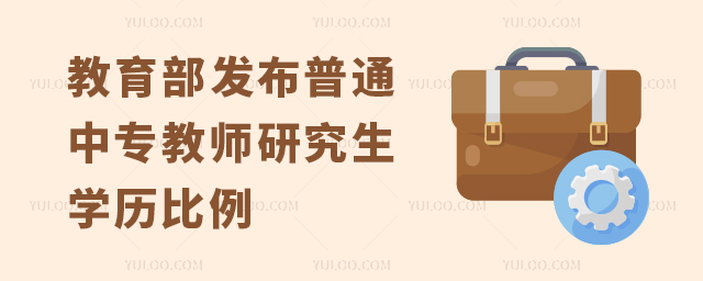 教育部發布普通高中專教師中研究生學歷比例為13.08%