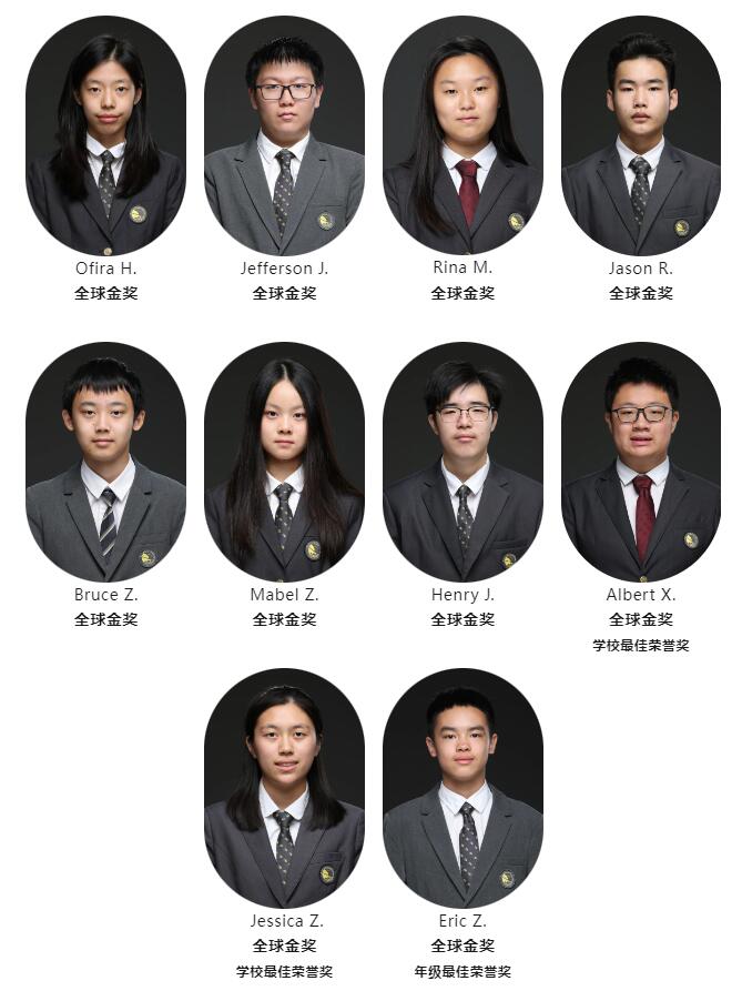 朝陽凱文英國數(shù)學測評獲獎學子