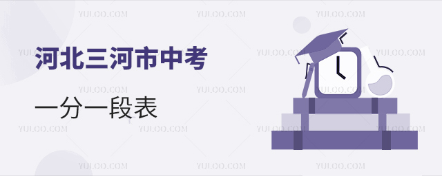 河北三河市中考一分一段表