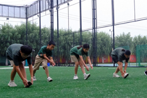 北京市通州區私立樹人學校棒球隊晨練活動:晨光中的追夢者