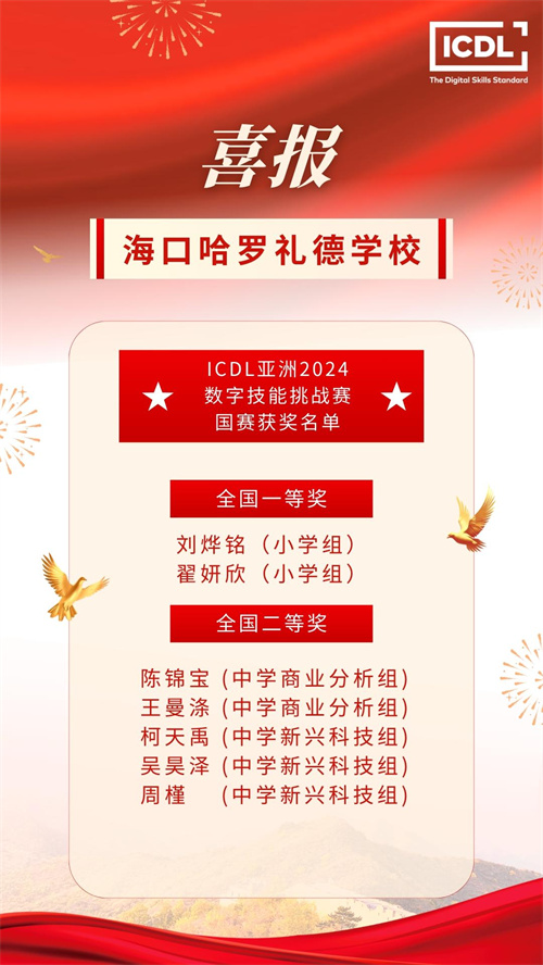 海口哈羅學校比賽獲獎