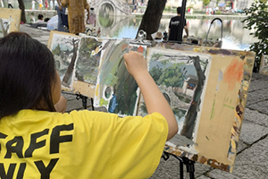 北京懷柔索蘭諾中學藝術部開展戶外寫生活動:行走的藝術課堂!