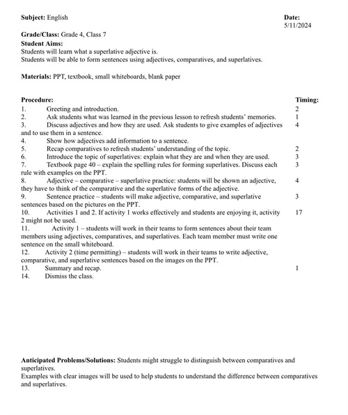 北京市忠德學校英語課