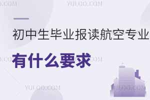 初中生畢業后想報讀航空專業有什么要求?