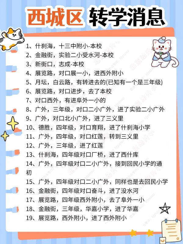 西城區(qū)轉(zhuǎn)學(xué)結(jié)果