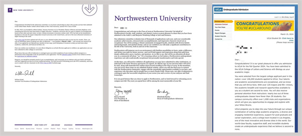 天津法拉古特學校美國TOP40錄取通知書