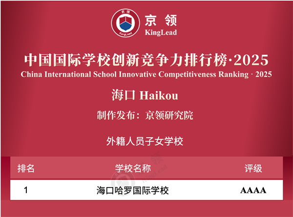 中國國際學校創(chuàng)新競爭力排行榜