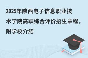2025年陜西電子信息職業技術學院高職綜合評價招生章程,附學校介紹