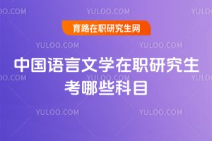 中國語言文學在職研究生考哪些科目