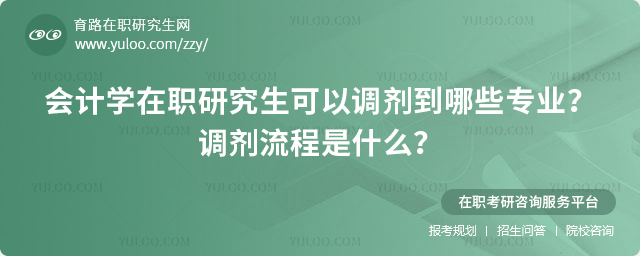 會計學在職研究生可以調劑到哪專業?調劑流程是什么?