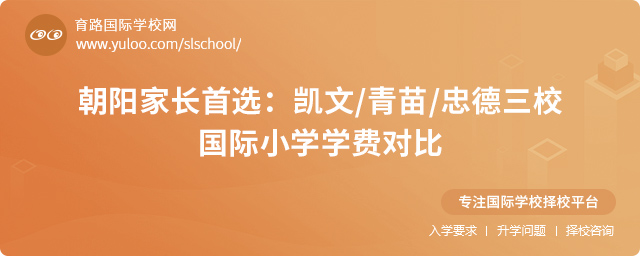朝陽家長首選凱文青苗德三校國際小學學費對比