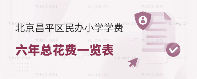 2025年北京昌平區民辦小學學費六年總花費一覽表