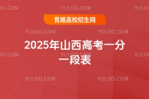 2025年山西高考一分一段表