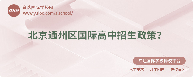 2025年北京通州區國際高中招生政策