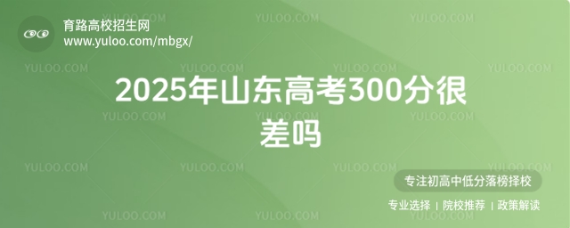 山東高考300分真的差嗎?
