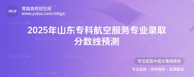 山東專科航空服務專業錄取分數線預測