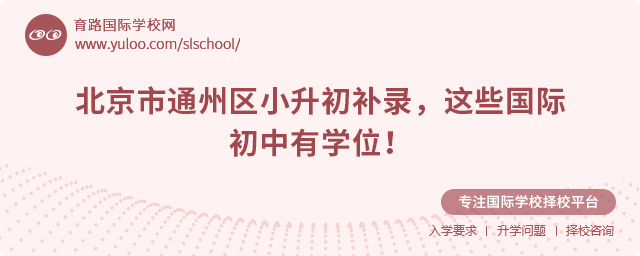 2025年北京市通州區小升初補錄國際初中