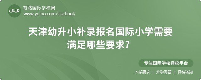2025年天津幼升小補錄報名國際小學(xué)要求