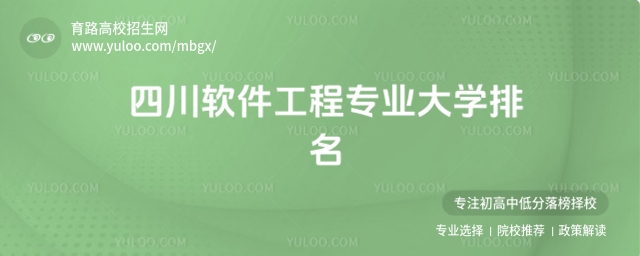 2025四川軟件工程專業大學排名