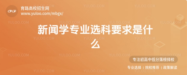 新聞學(xué)專業(yè)選科