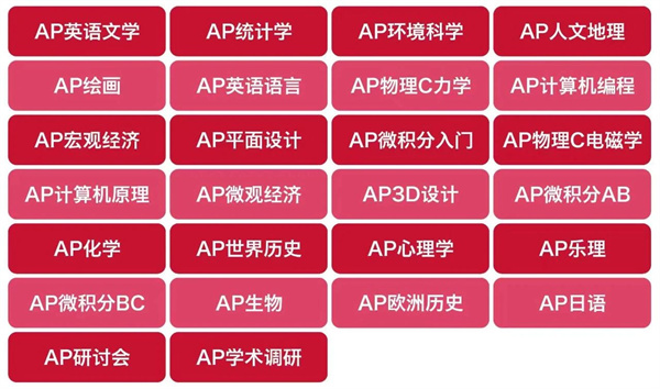 愛迪美高AP成績(jī)