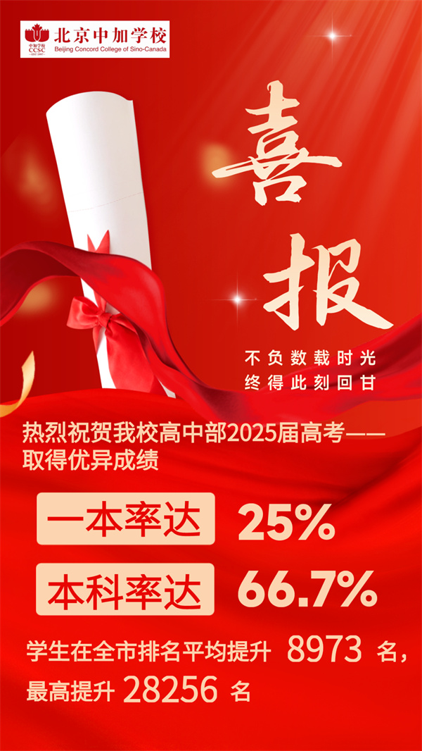 北京中加學校中招補錄