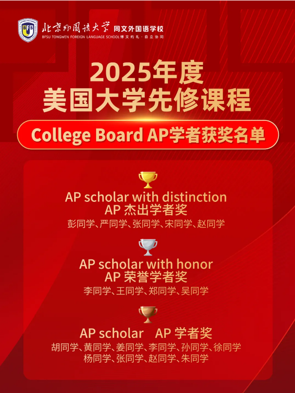 北外同文美高成績