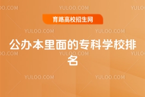 公辦里面的專科學校排名,附專科公辦學校排名
