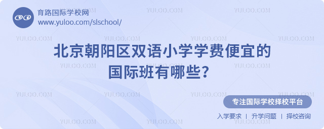 北京朝陽區雙語小學學費便宜的國際班