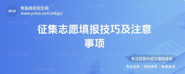 征集志愿填報技巧及注意事項,低分考生不可錯過