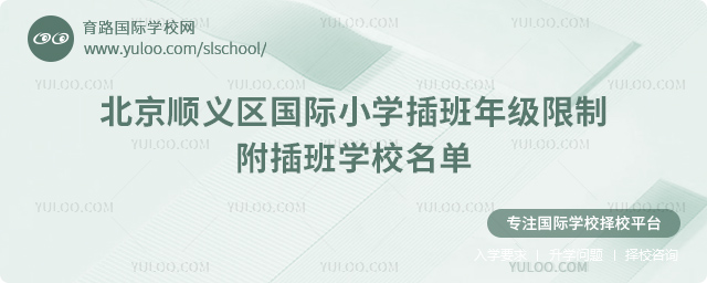 2025-2026第一學期北京順義區國際小學插班年級限制