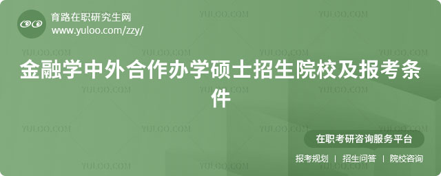 金融學(xué)中外合作辦學(xué)碩士招生院校