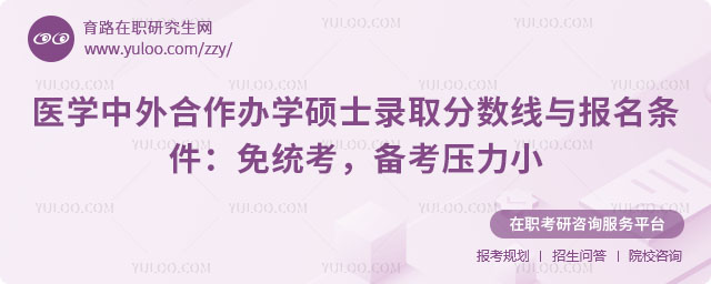 醫學中外合作辦學碩士錄取分數線