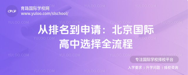 從排名到申請:北京國際高中選擇全流程
