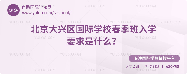北京大興區(qū)國際學(xué)校春季班入學(xué)要求是什么